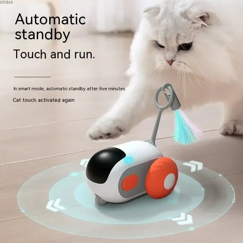 Remote Smart Toy for Cats and Small Dogs, Active Rolling Car with Replaceable Car, Wicked Car