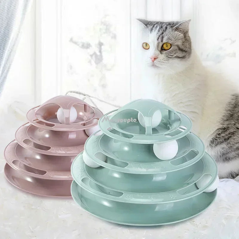 Cat Tunnel Toy Tower Tracks, Interactive Toys, Intelligence Training, Amusement Board