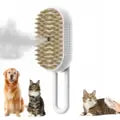 Steamy Cat Brush with rotate Handle 3 in 1 Electric Cat Brush Steam Spray